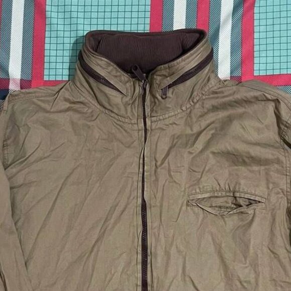 Lightweight Zip Up Khaki Jacket - Picture 2 of 3